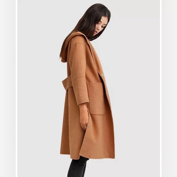 EUC Belle & Bloom Walk This Way Wool Blend Oversized Coat - Picture 2 of 5